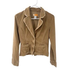 Tulle anthropology cotton blend blazer